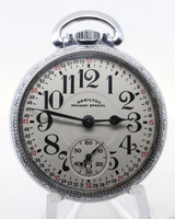 Vintage 1966 Hamilton Grade 992B 21J Chrome Plated 50mm 16s O/F Pocket watch