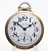 Vintage 1951 Hamilton Grade 992B Model 5 10K G/F 51mm 21J O/F Pocket Watch