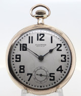1917 Illinois Grade Bunn Special 21J 18s Gold Filled 54mm Pocket Watch