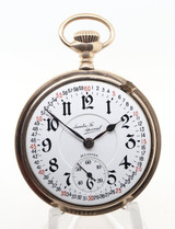 Antique 1919 Illinois Santa Fe Special 16s G/F 50mm 21J O/F Pocket Watch