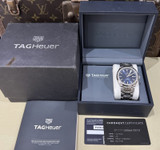 Auth Tag Heuer Link Calibre 5 Automatic 200m Steel Diamond Bezel Watch WBC 2113