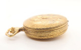 RARE Antique Hebdomas Gold Plated 8 Day 50mm 15J Hunter Pocket Watch SERVICED