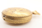 RARE Antique Hebdomas Gold Plated 8 Day 50mm 15J Hunter Pocket Watch SERVICED