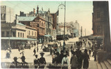 1909 Melbourne, Bourke St From Post Office Gloss Colour Postcard.