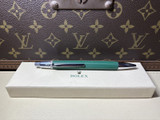 Auth. Rolex Emerald Rubber & Steel Ballpoint Pen With Box NOS