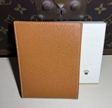 Auth. Rolex VIP Light Brown Leather Wallet With Box NOS