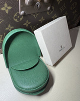 Auth. Rolex VIP Coin Purse Green Leather Wallet With Box NOS