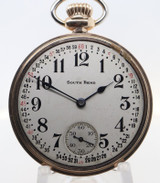 Antique 1925 South Bend Grade 227 Gold Filled 51mm 21J Open Face Pocketwatch
