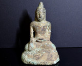 18th Century Burmese 8.8cm Bronze Figure of Buddha