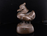 Antique 18th - 19th Century Burmese Bronze Opium Weight Great Patina 309g
