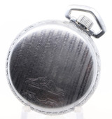 Antique 1922 Illinois Grade 606 21J 49mm Open Face Chrome Pocketwatch