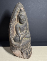 Antique 11th - 12th Century Pagan Terracotta Burmese Buddha Statue 16.5cm High