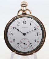 Antique 1907 Howard Watch Co Series 4 17J 53mm Gold Filled Hinge Pocket Watch