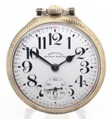 Antique 1951 Hamilton Grade 992B 10K Rolled G/P 21J 50mm 16s O/F Pocketwatch