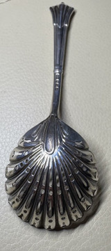 Vintage 1891 H&H Sterling Silver Victorian Albany, Sugar Sifter Spoon