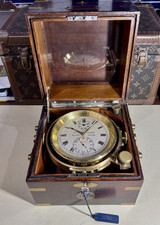 1937 Ulysse Nardin 1333 Two-day Going U.S. Navy Ship's Marine Boxed Chronometer