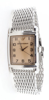 Emporio Armani Steel Quartz Tank Wrist Watch