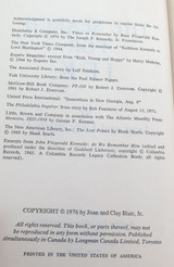 1976 Book Club Edition "The Search for JFK" by Joan & Clay Blair, Jr.