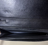 Vintage 80s Dunhill Black Oxford Lockable Business Satchel Bag