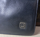 Vintage 80s Dunhill Black Oxford Lockable Business Satchel Bag