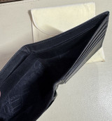 Vintage 80s Signed Dunhill & Rolls Royce Black Soft Leather Wallet