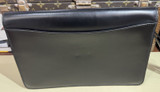 Vintage 80s Dunhill Clutch Bag Black Oxford Leather Lockable Business Bag