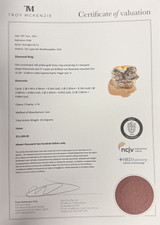 Vintage 1.72ct I Si Diamond Set 14ct Yellow Gold Lion Ring Size V Val $11200