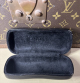 Vintage Ladies Chanel Brown & Gold Aviator Sunglasses - 4195-Q