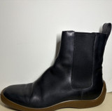 Vintage 2000s Gucci Chelsea Boots Black Leather Rubber Sole US6.5 EU37 With Box