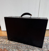 A Gentleman's Vintage Alfred Dunhill Black Leather Hard Case