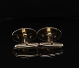 Vintage Alfred Dunhill Gilt 925 Sterling Silver 18 Hole Golf Style Cufflinks
