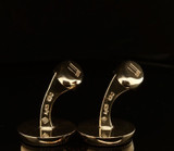 Vintage Alfred Dunhill Gilt 925 Sterling Silver Luggage Lock Style Cufflinks
