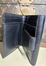 Auth. Vintage Dunhill Black Leather Wallet