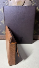 Vintage Dunhill Brown Business Card Holder With Box & Docs