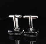 One Pair Of Murano Glass Set Gentleman’s Cuff Links