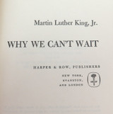RARE Martin Luther King Jr Handsigned 1964 1st Edition "Why We Can't Wait"