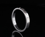 Auth. C De Cartier 2 Diamond Set 18ct White Gold Wedding Ring size 58 $5100