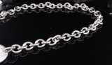 Please Return To Tiffany & Co Circular Tag .925 Sterling Silver 39cm Necklace