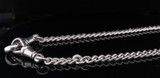Antique Chester 1904 J&R Griffin Sterling Silver & Gold 40cm Fob Chain