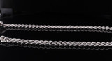 Antique Chester 1904 J&R Griffin Sterling Silver & Gold 40cm Fob Chain