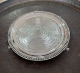 1850s Vintage Tiffany Young & Ellis 550 Broadway Sterling Silver Footed Salver