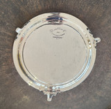 1850s Vintage Tiffany Young & Ellis 550 Broadway Sterling Silver Footed Salver
