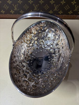 Antique American Crosby Morse & Foss Boston Sterling Silver Repousse Basket