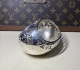 Antique Sterling Silver Hand Basket “D"