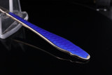 Vintage Hestenes Norway .925 Sterling Silver Blue Enamel Coffee Spoon