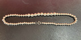 Large Graduating .925 Sterling Silver 46cm Beaded Ball Necklace