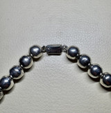 Large Taxco Beaded .925 Sterling Silver 48cm Ball Necklace