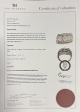 Antique Handmade Deco 2.18cttw Old Cut Diamond Cluster Platinum Ring Sz J1/2 Val $14360.