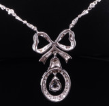 Vintage 1.76 cttw Rose Cut & Brilliant Cut Diamond 18k Gold Necklace Val $11500