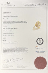 Vintage 18K Yellow Gold 2.00ct F-G Vs Carre Diamond Ring K1/2 Val $11500